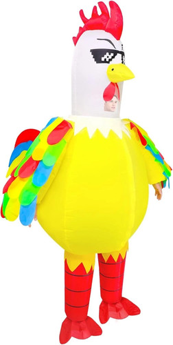 Inflatable chicken costume - inflatable,