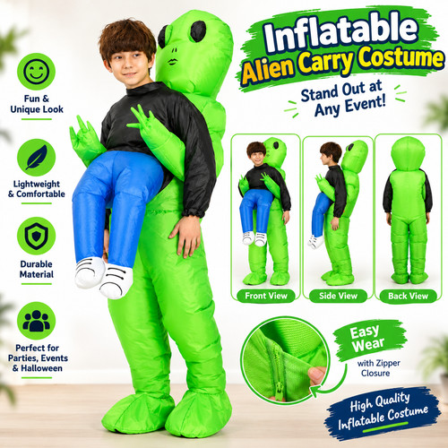 Inflatable alien costume kids - inflatable,