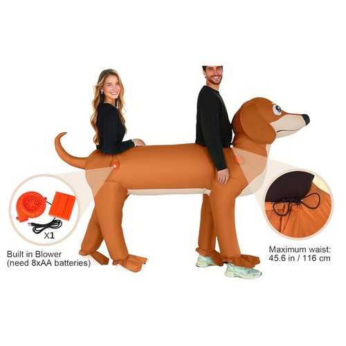 Inflatable dachshund dog - inflatable,