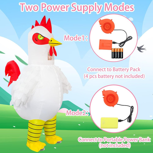 Inflatable chicken costume - chicken,