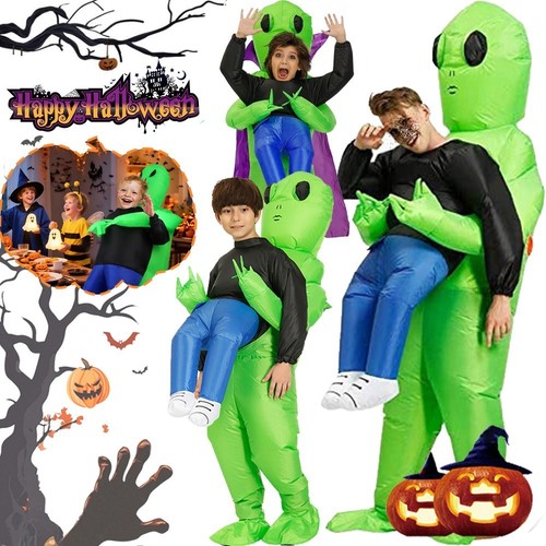Inflatable green alien - green,