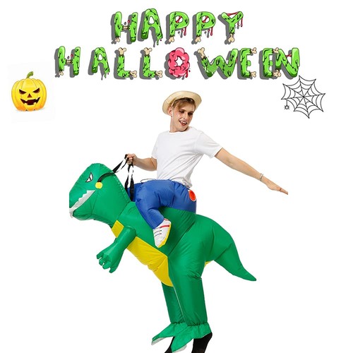 Inflatable dinosaur rider - dinosaur,