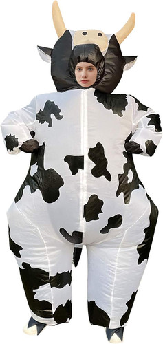Inflatable cow costume blow - cow,