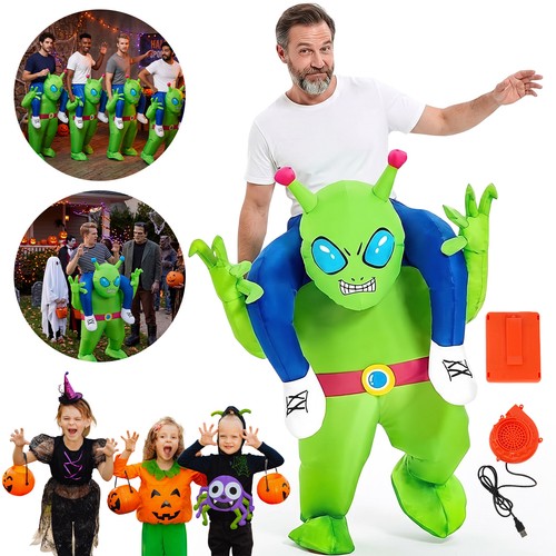 Adult inflatable green alien - inflatable,
