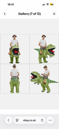 Inflatable dinosaur costume - inflatable,