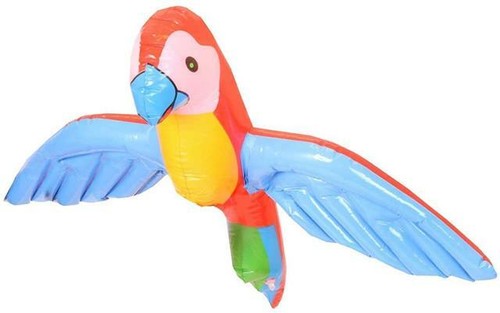 Inflatable blow parrot 58cm - blow,