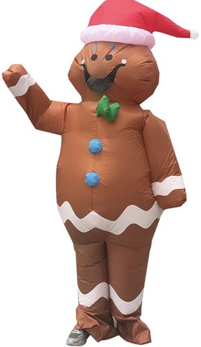 Gingerbread man inflatable - man,