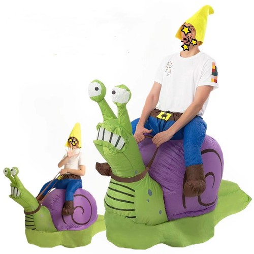 Adult inflatable ride snail - adult,